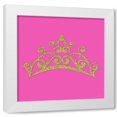 thumbnail image 1 of Denise Brown 4x14 White Modern Wood Framed Wall Art Titled - Princess Crown, 1 of 5