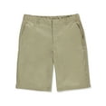 thumbnail image 1 of Denise Girls' Flat Front Shorts Color: khaki Size: 16, 1 of 1