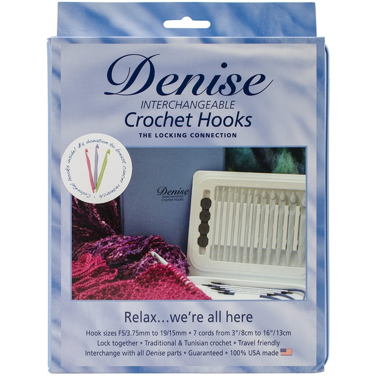 Denise Interchangeable Knitting Needles pink knitting kit - Denise  Interchangeable Knitting and Crochet