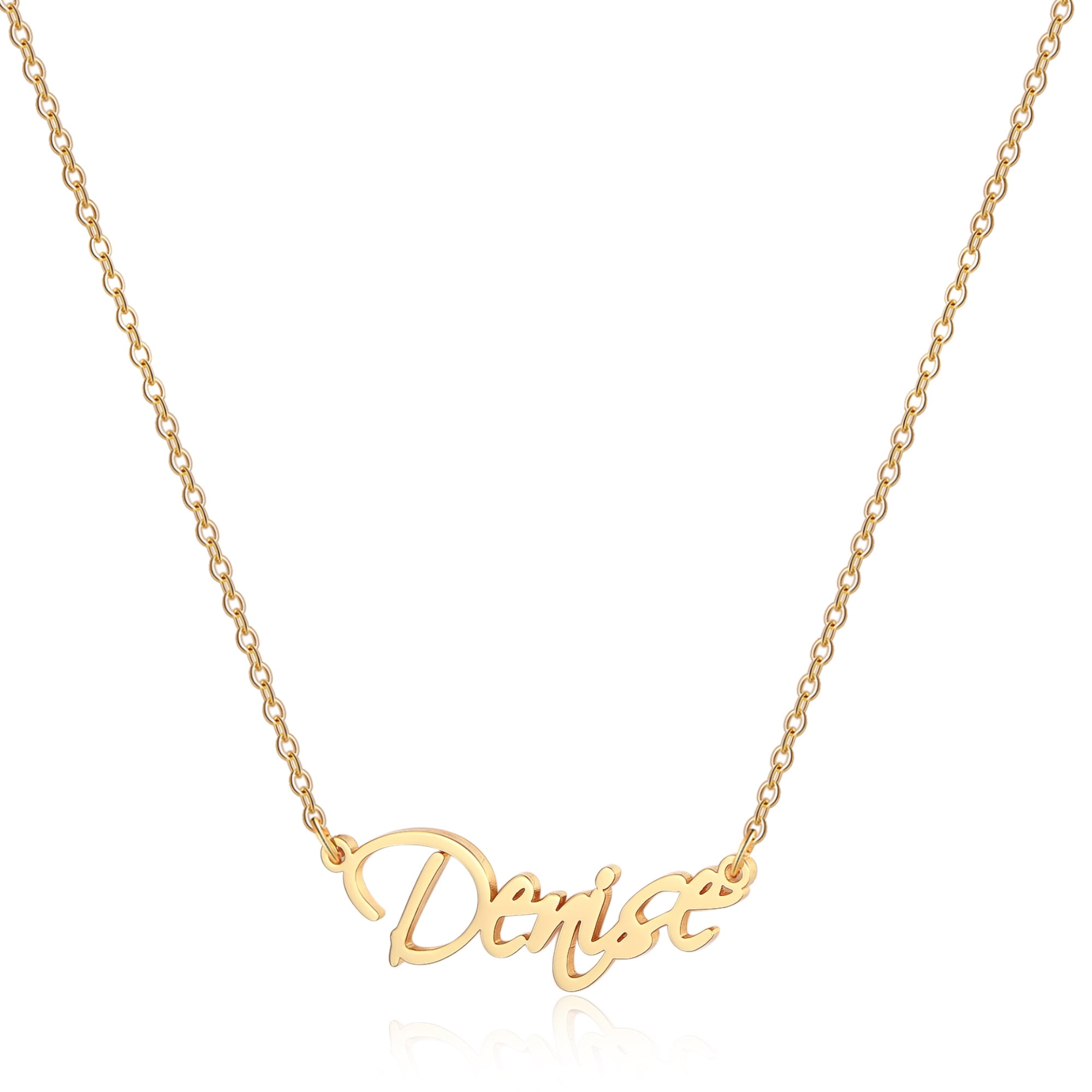 Girls name deals plate necklace