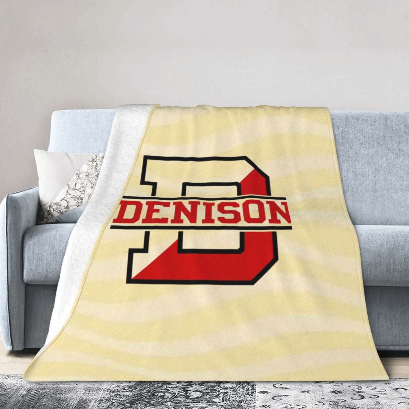 Denison University Ultra-Soft Micro Fleece Blanket Multi-Size Flannel ...