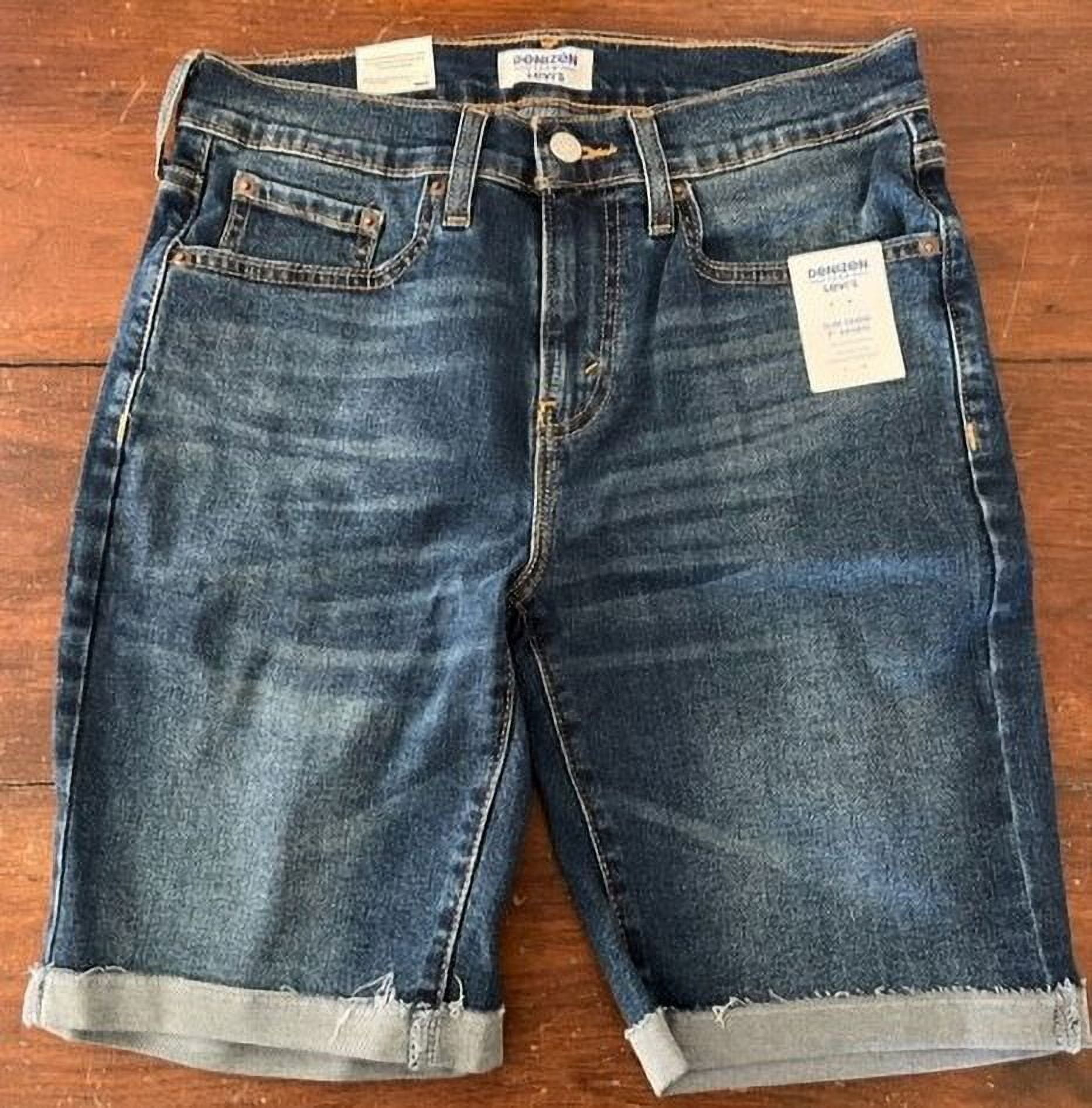 Denizen from Levi s Men s denim Slim Super Flex 9 Shorts Dark Wash Vintage inspired Size 28