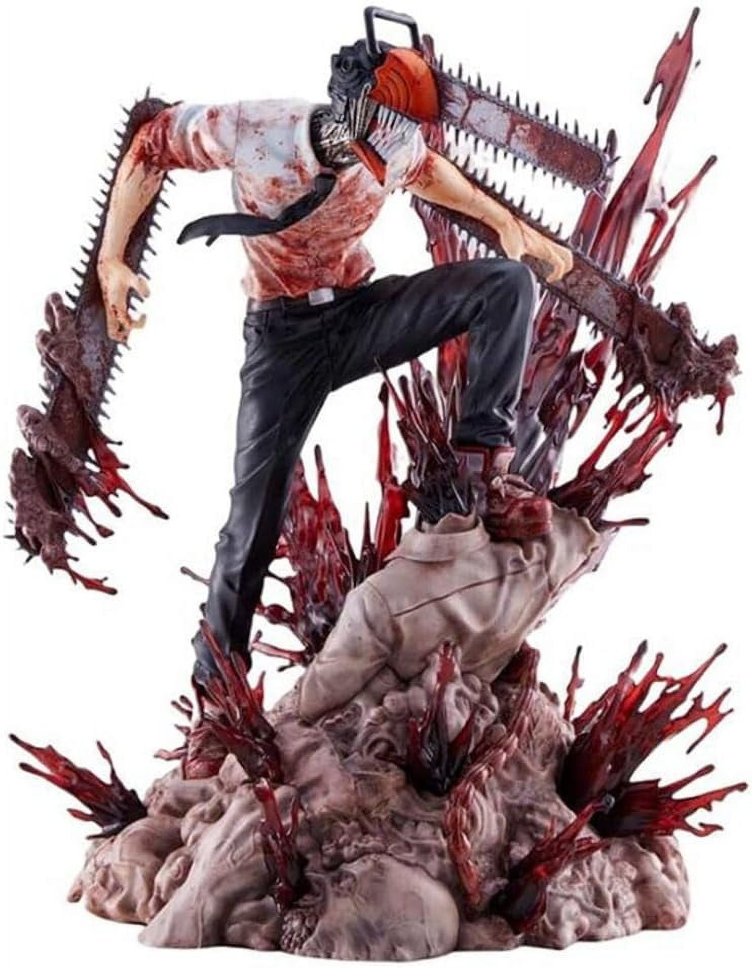 Denji Figure（7" Scale）PVC Statue Anime Figures Action Chainsawman Model Collection Decoration.Multicolor