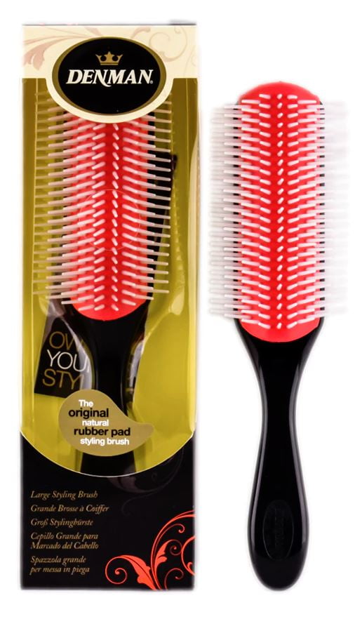 Denman 7Row Professional Nylon Bristles 7.87" Cushion Hair Brush, Anti