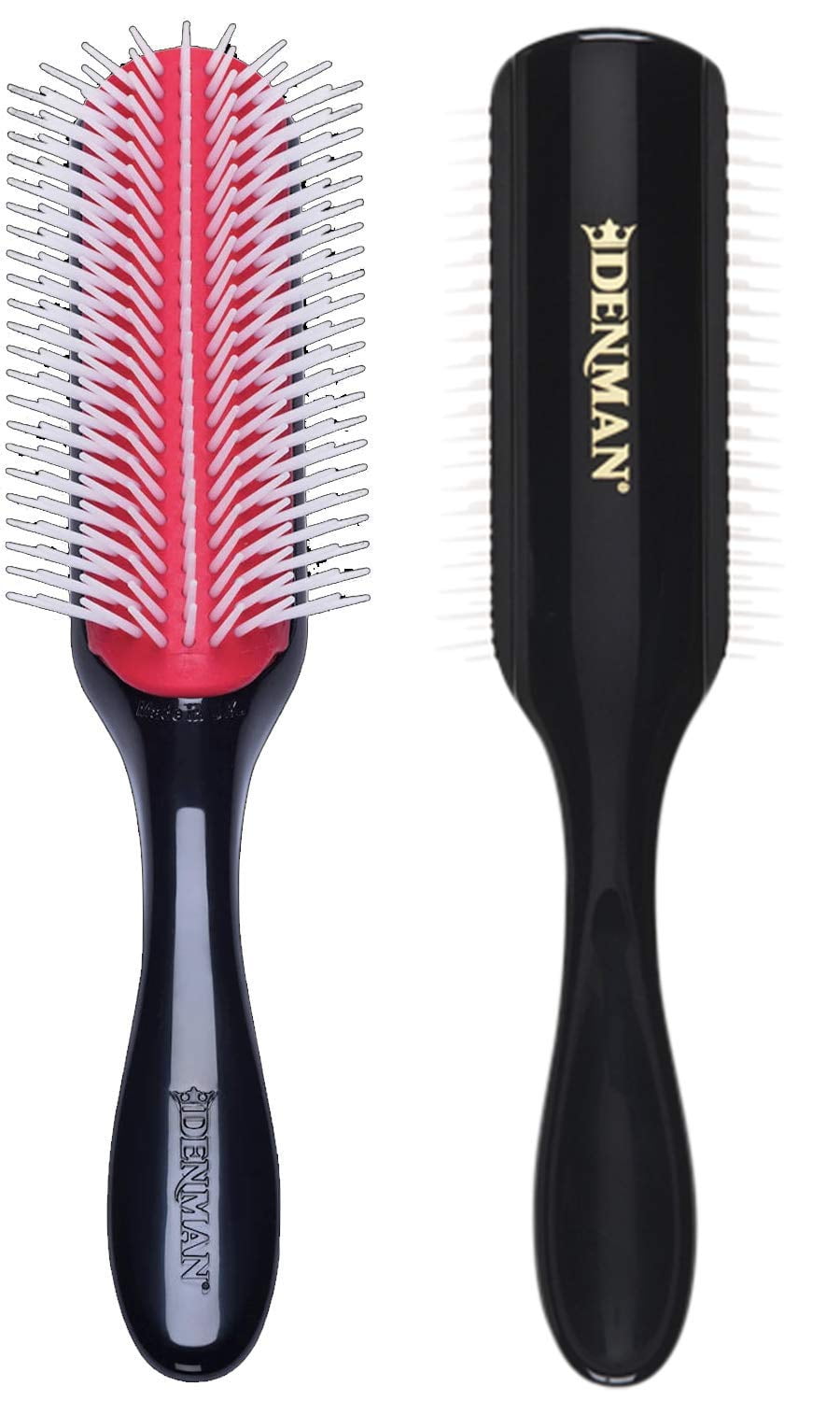 【in a row】Brush Washing Denim Denman Classic Styling Brush 7 Rows D3 Hair Brush for Blow