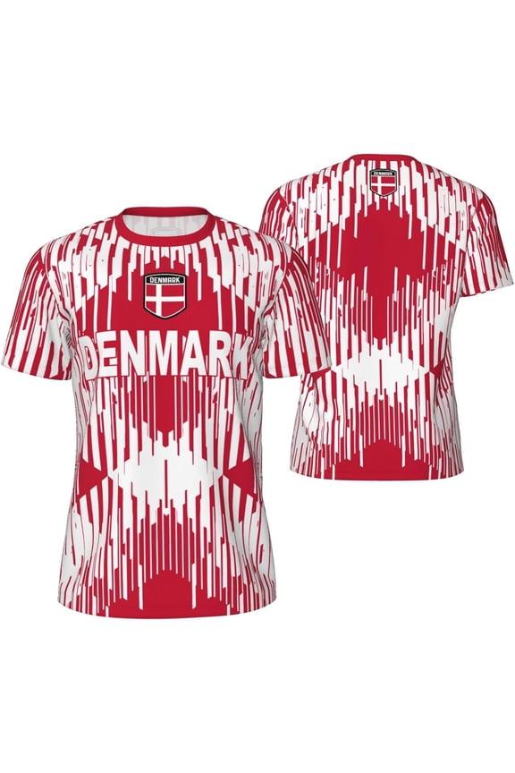 Denmark (1) T-Shirt for Running Soccer Tennis Fitness Sports Jerseys Shirts