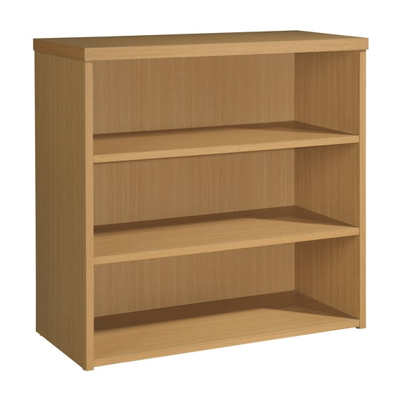 Denmark 3-Shelf Engineered Wood Bookcase with Lockdowel in Natural Finish