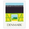 thumbnail image 1 of Denmark - Barn (Lade) - Vintage Travel Poster by Ole Kortzau c.1977 - Fine Art Rolled Canvas Print 20in x 26in, 1 of 4