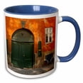 thumbnail image 1 of 3drose, Denmark. Copenhagen. Colorful Building with Bikes Parked Outside., 11oz Two-tone Blue Mug, 1 of 6