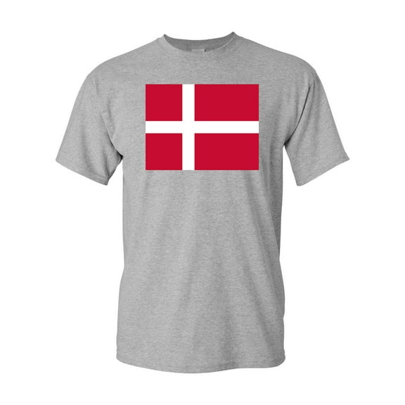 Denmark Country Flag Adult DT T-Shirt Tee