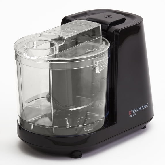 Denmark Electric 1.5 Cup Personal Food Chopper Processor with One-Touch Pulse Control, Black