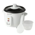 thumbnail interactive-video image 1 of Denmark Electric 4 Cup Rice Cooker with Glass Lid, Rice Paddle, Measuring Cup, and Nonstick Removable Inner Pot, White, 1 of 10