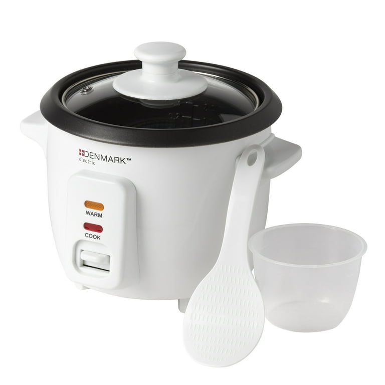 8-Cup White Rice Cooker and Warmer with Non-Stick Cooking Pot, Rice Paddle and Measuring Cup 8-Cup White Rice Cooker and Warmer with Non-Stick Cooking Pot, Rice Paddle and Measuring Cup