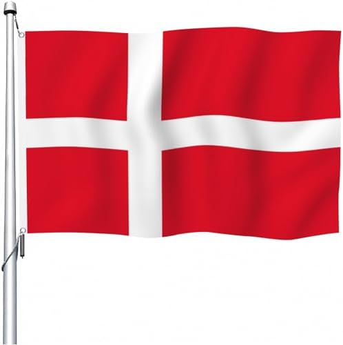 Picture of Denmark Flag 6x10ft Double Sided Danish Dane National Flags Banner for ...