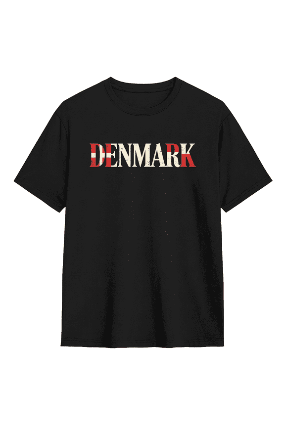 Denmark Flag Cool Graphic Tee For Men And Women, Travel Vacation Cotton Short Sleeves T-Shirt