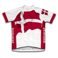 thumbnail image 1 of Denmark Flag Short Sleeve Cycling Jersey  for Men - Size L, 1 of 3