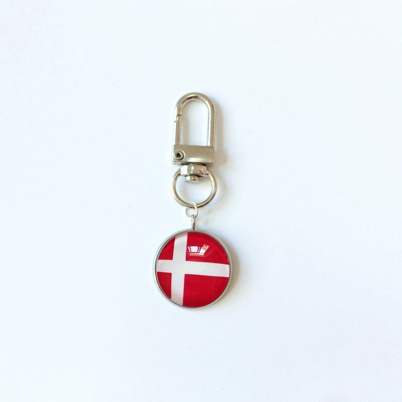 Denmark Flag World Cup Keychain Football Flag Pendant Gift Accessories ...