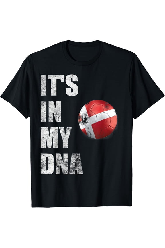 Denmark Football It's In My DNA T-Shirt mens t shirt，black，women，funny，misfits，men，journey，t-shirt