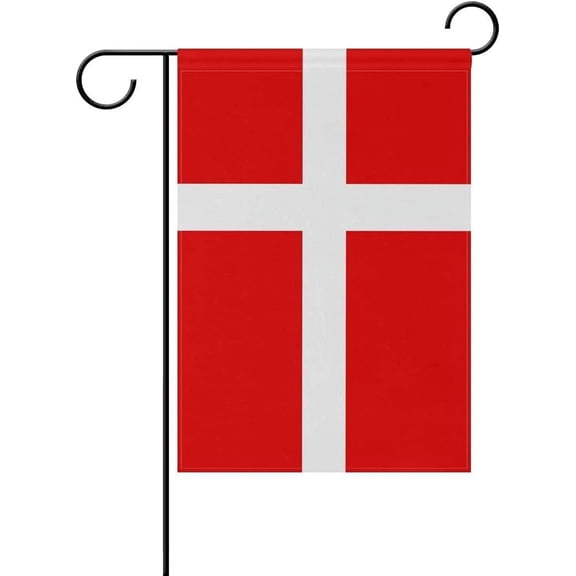 Denmark Garden Flags 12.5 x 18 Inches Double Sided Vivid Color and Fade Proof Small Danish Yard Flags for Indoor and Outdoor Decorations (Denmark)