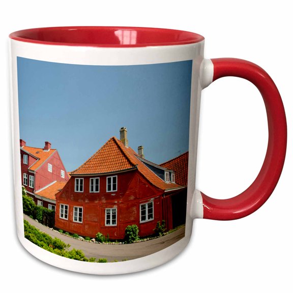 3drose, Denmark, Helsingoer, Historic Architecture - Eu07 Cmi0103 - Cindy Miller Hopkins, 11oz Two-tone Red Mug