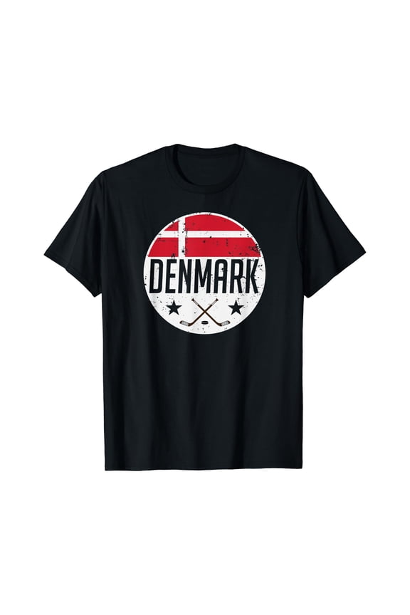 Denmark Ice Hockey Flag Jersey Supporter Danish Fan Gift T-Shirt, Unisex T-Shirt