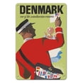 thumbnail image 1 of Denmark - One of the Scandinavian Countries - Danish Postman - Vintage Travel Poster by Henry Thelander c.1948 - 8 x 12 inch Vintage Metal Tin Sign, 1 of 4