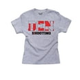 thumbnail image 1 of Denmark Shooting - Olympic Games - Rio - Flag Boy's Cotton Youth Grey T-Shirt, 1 of 2