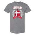 thumbnail image 1 of Denmark Soccer Laurel - Sports Athletics T Shirt - 2X-Large - Sport Grey, 1 of 5