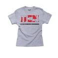 thumbnail image 1 of Denmark Synchronized Swimming - Olympic Games - Rio - Flag Boy's Cotton Youth Grey T-Shirt, 1 of 2