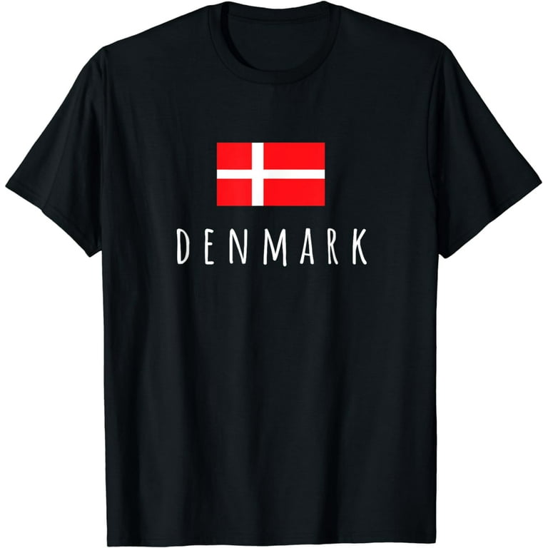Denmark T-Shirt Danish Tee Flag Souvenir Gift Copenhagen Denmark T-Shirt Danish Tee Flag Souvenir Gift Copenhagen