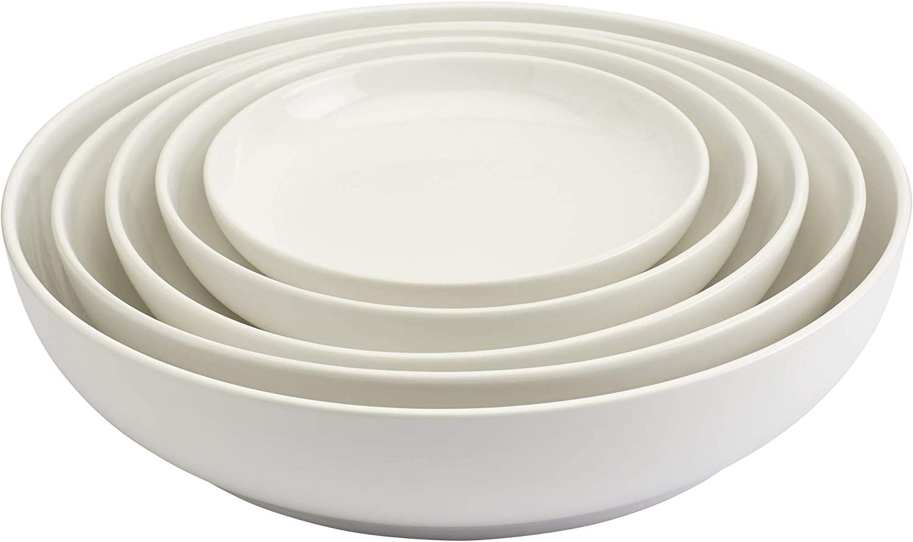 Denmark Tools For Cooks Blanc de Blanc White Serveware- Nested Bowls ...