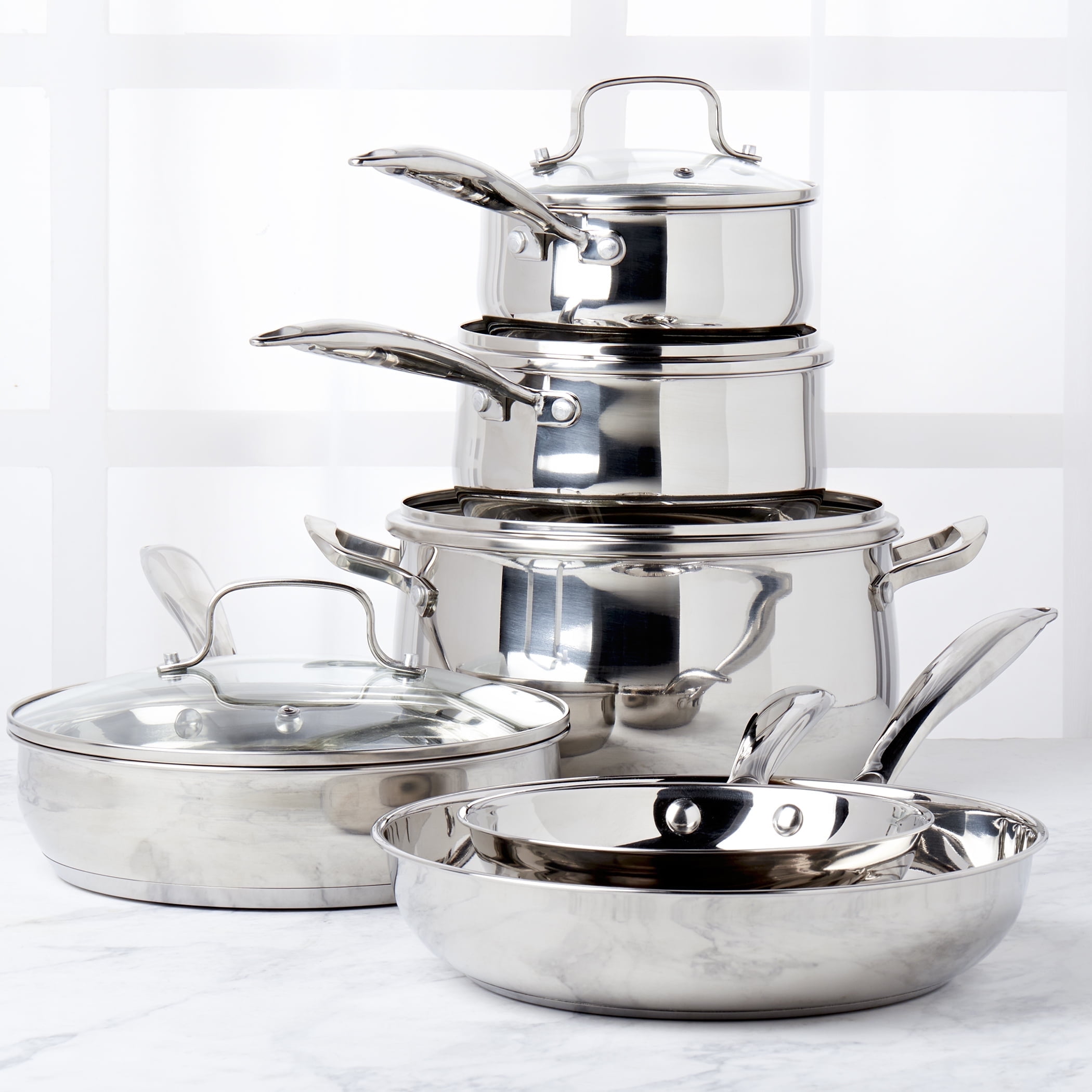 Denmark Tools for Cooks 10-piece Stainless Steel Cookware Set