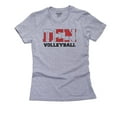 thumbnail image 1 of Denmark Volleyball - Olympic Games - Rio - Flag Women's Cotton Grey T-Shirt, 1 of 2