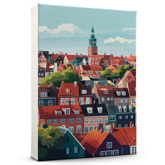 Denmark country Travel Canvas, Denmark Canvas Print,Denmark country Canvas Wall Art,Denmark Travel Wall Art, Travel Print, Travel Gift -103AZ381