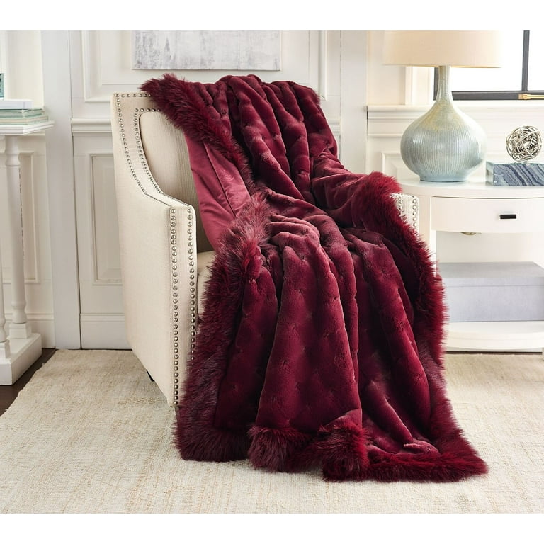 Dennis Basso Home Throw Dennis Basso Home Lynx Faux Fur Throw NEW