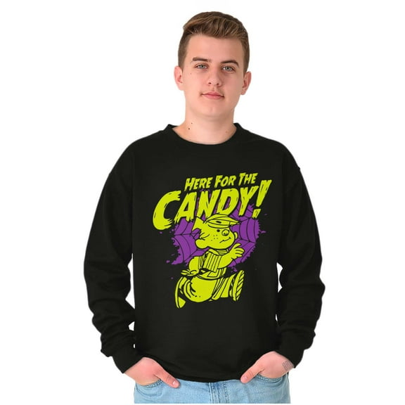 Dennis Cartoon Here For The Candy Sweatshirt for Men or Women Brisco Brands S