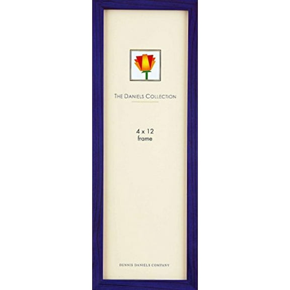 Dennis Daniels Gallery Woods Panoramic Picture Frame, 4 x 12 Inches, Blue Finish