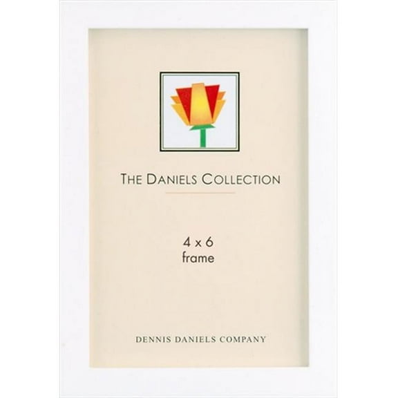 Dennis Daniels W4104W 4 x 6 Gallery Wood Essential Photo Frame, White