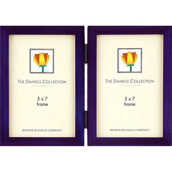 Dennis Daniels W4105DB 5 x 7 in. Dbl Vertical Frame - Blue