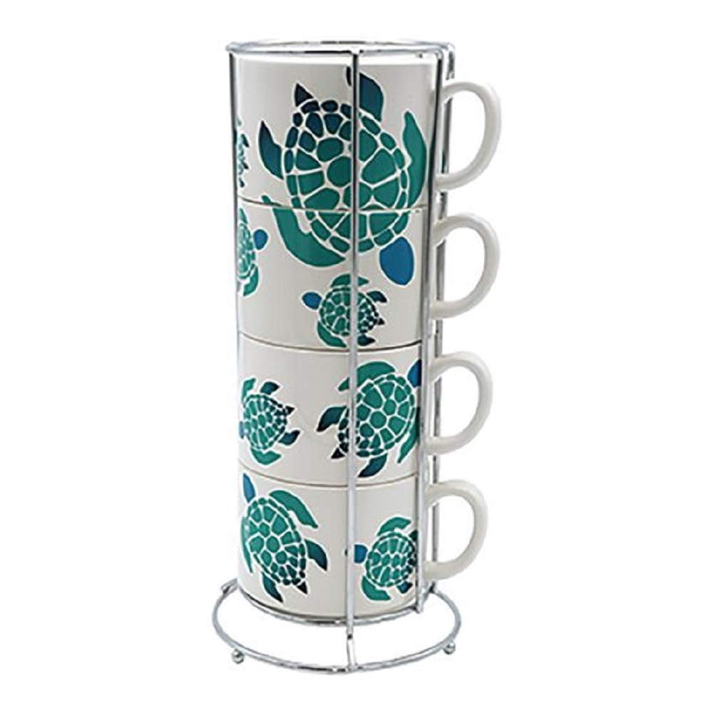 Fish Stack Mug Dennis East 11383 - Sea Turtle Stacking Mug Set Size: 14oz Mugs ...