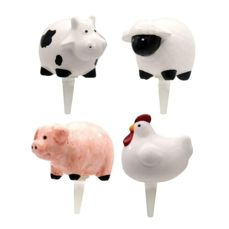 DEI 12394 Farm Animals Charmers, Set of 4, Mulitcolor