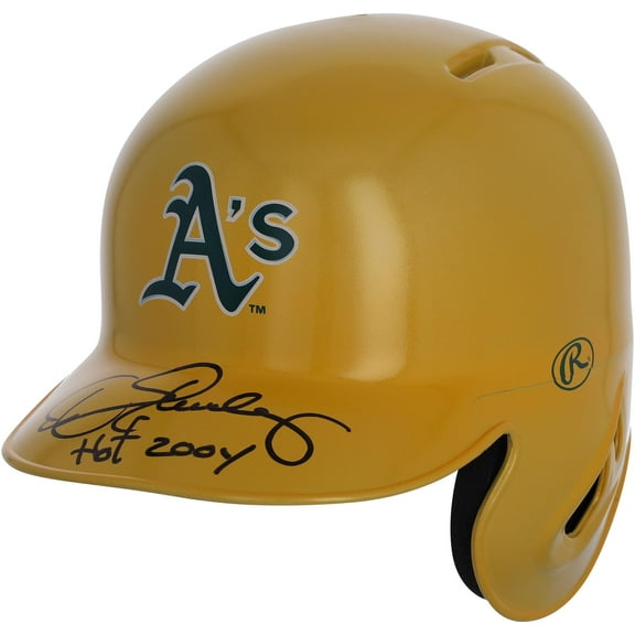 Dennis Eckersley Oakland Athletics Autographed Alternate Chrome Rawlings Mini Batting Helmet with "HOF 04" Inscription - Fanatics Exclusive - Fanatics Authentic Certified