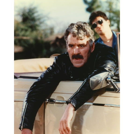 Dennis Farina in Black Leather Jacket Portrait Photo Print (24 x 30)