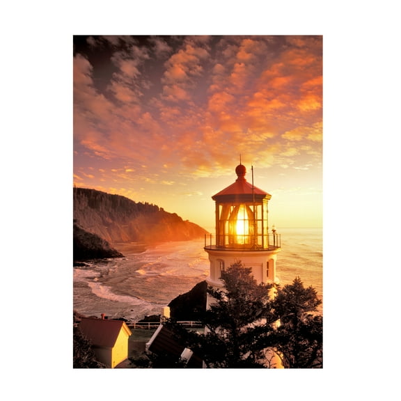 Dennis Frates 'Lighthouse 17' Canvas Art