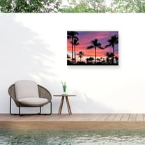 Dennis Frates 'Palms 2' Outdoor Canvas