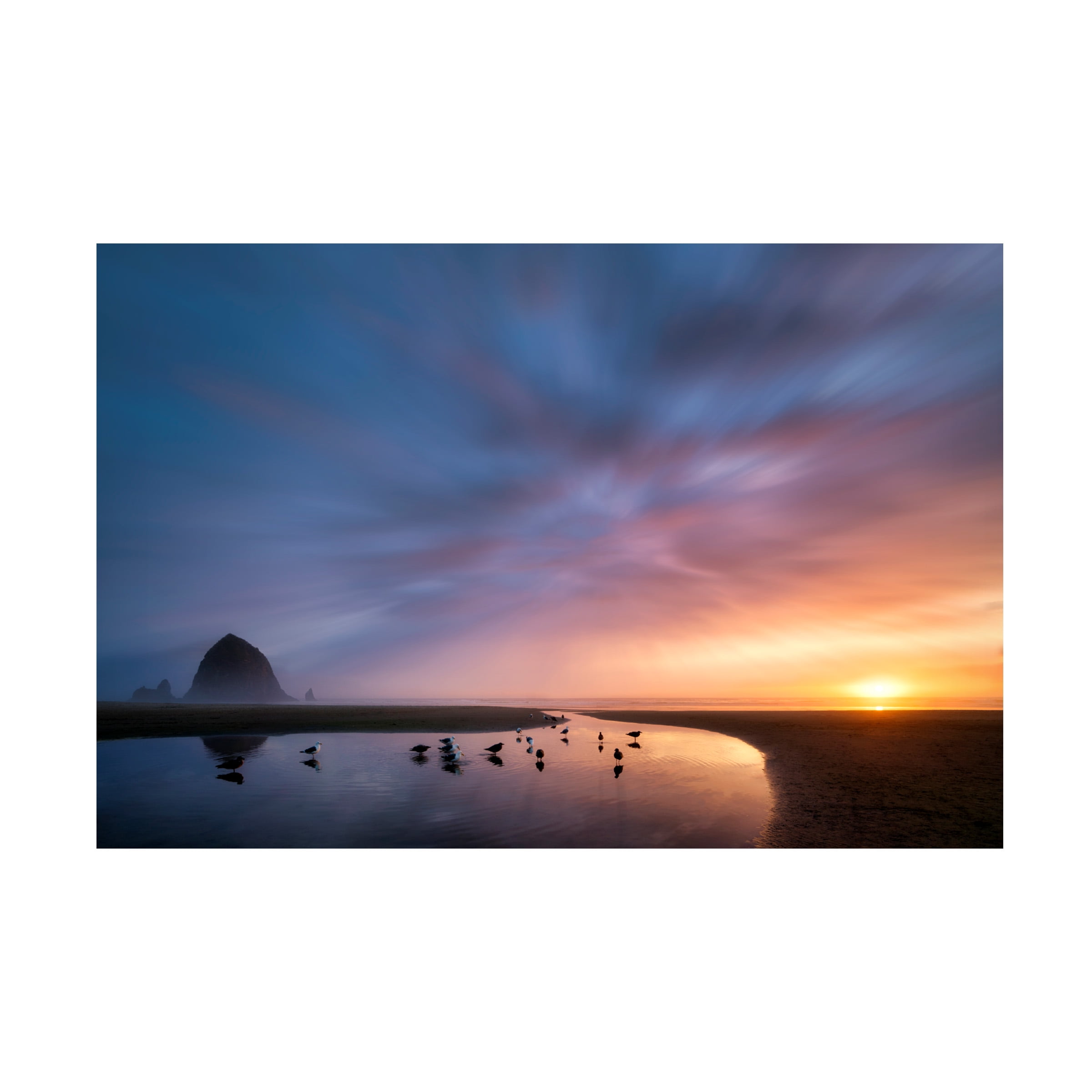 Dennis Frates Coastal Sunset Landscape Canvas Print