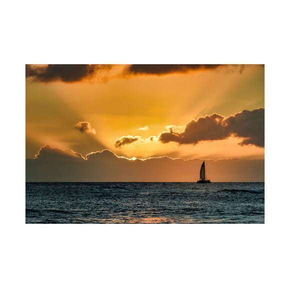 Dennis Frates 'Sailboat 2' Canvas Art