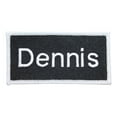 thumbnail image 1 of Dennis Name Tag Patch Uniform ID Work Shirt Badge Embroidered Iron On Applique, 1 of 1