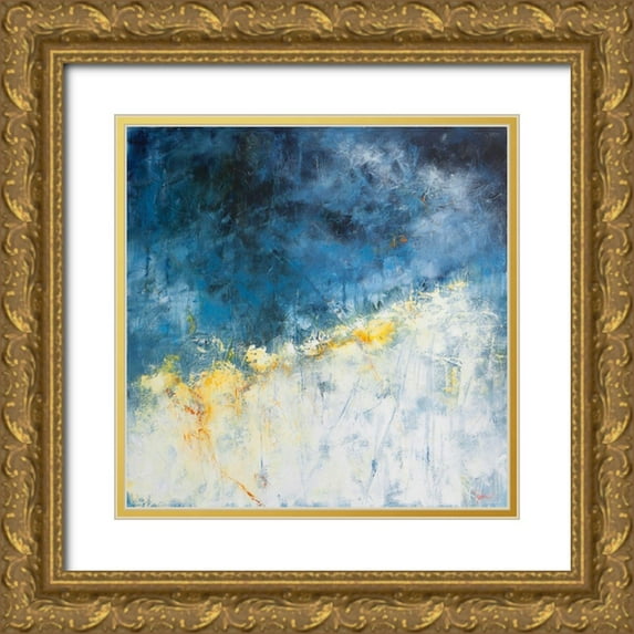 Dennis, Patrick 12x12 Gold Ornate Wood Framed with Double Matting Museum Art Print Titled - Yellow Bloom
