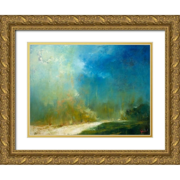 Dennis, Patrick 18x15 Gold Ornate Wood Framed with Double Matting Museum Art Print Titled - The Path